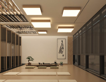 Éclairage professionnel bureaux — salle de réunion design tertiaire